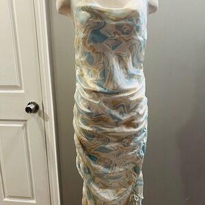 Swirl Patterned Sleeveless Dress